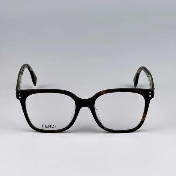 Fendi FE50004I 052 Eyeglasses Havana Square Women FE 50004I - Picture 8 of 13